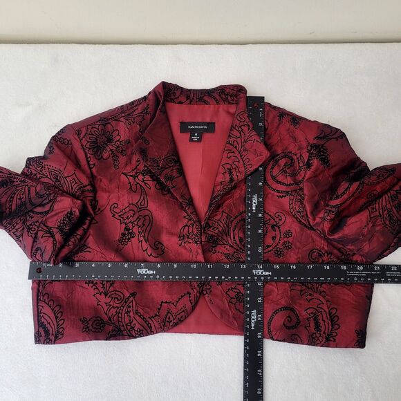 Vtg 90s Whimsical Whimsigoth Dark Romance Vampy Vampire Top Bolero Jacket‎ Sz 16 - Picture 6 of 7